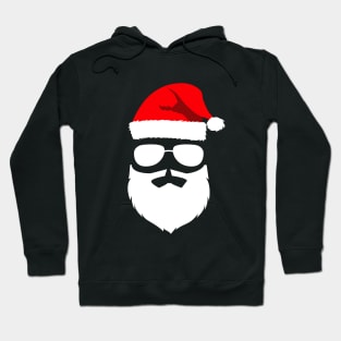 Santa Claus Sunglasses with Beard Christmas Hoodie